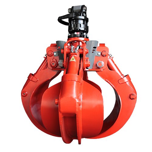 Pulpo chatarrero, orange peel grapple